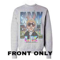 Gray Football Bunny Shirt / Hoodie / Sweatshirt Cotton/ Polyester Sublimated Image