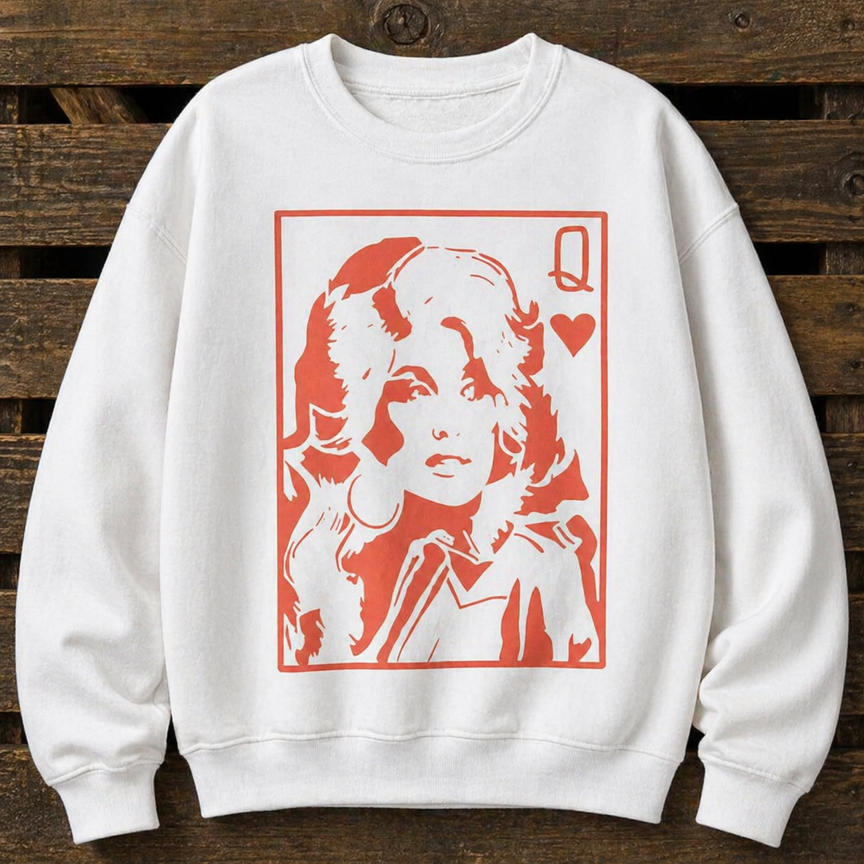 Queen of Hearts Graphic T-Shirt/Sweatshirt/Hoodie – Vintage Pop Art Style