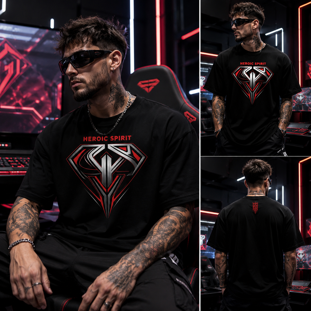 Justice League Men'S Esports Style Graphic Tee  – Futuristic Logo Shirt/Sweatshirt/Hoodie