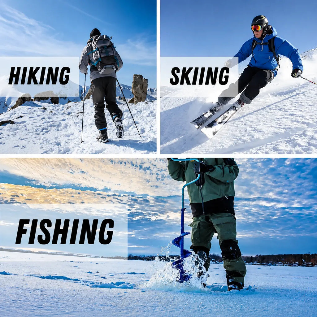 Men’s Fleece-Lined Softshell Hiking Pants – Warm Water-Resistant Winter Outdoor Pants