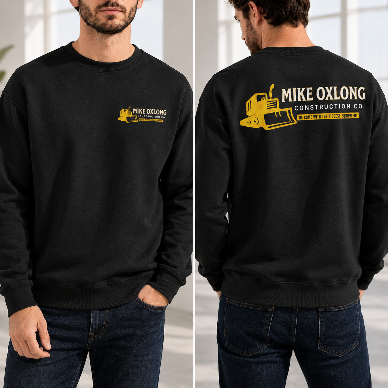 Mike Oxlong Construction Co. Tee/Sweatshirt/Hoodie - Blue Collar Humor