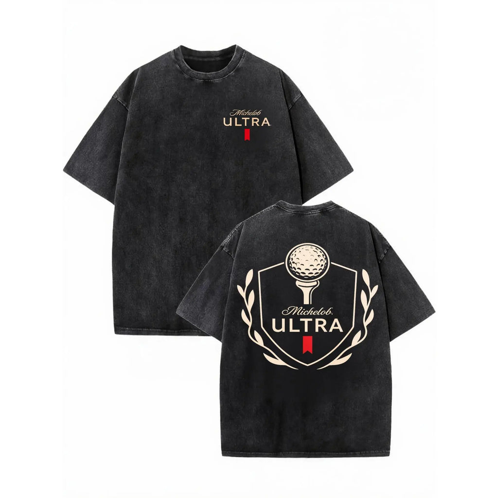Vintage Michelob Ultra Golf Club Tee ⛳ – Washed Country Club Graphic Shirt