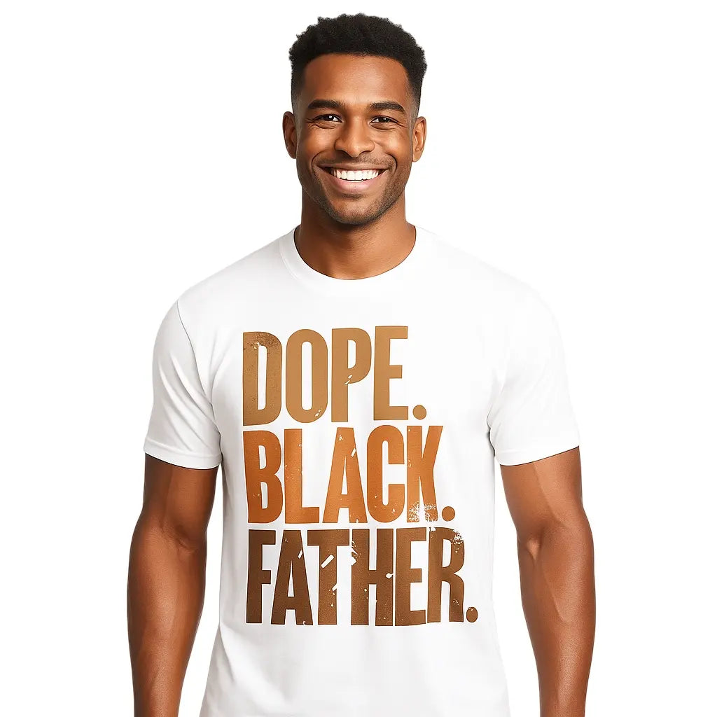 Dope Black Father Tee 👑 – Proud Dad Graphic Shirt/Sweatshirt/Hoodie