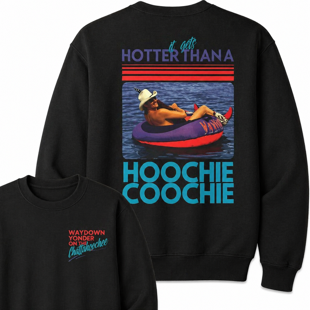 Lake Day T-Shirt/Sweatshirt/Hoodie – Funny Summer Graphic Tee “Hotter Than a Hoochie Coochie”