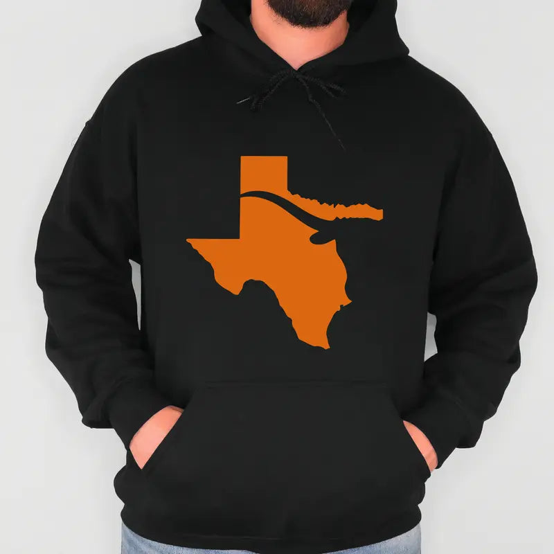 Texas Longhorn Graphic T-Shirt/Sweatshirt/Hoodie – Western State Map Casual Tee
