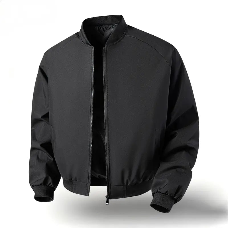 Men's Classic Bomber Jacket – Lightweight Zip-Up Casual Streetwear Outerwear