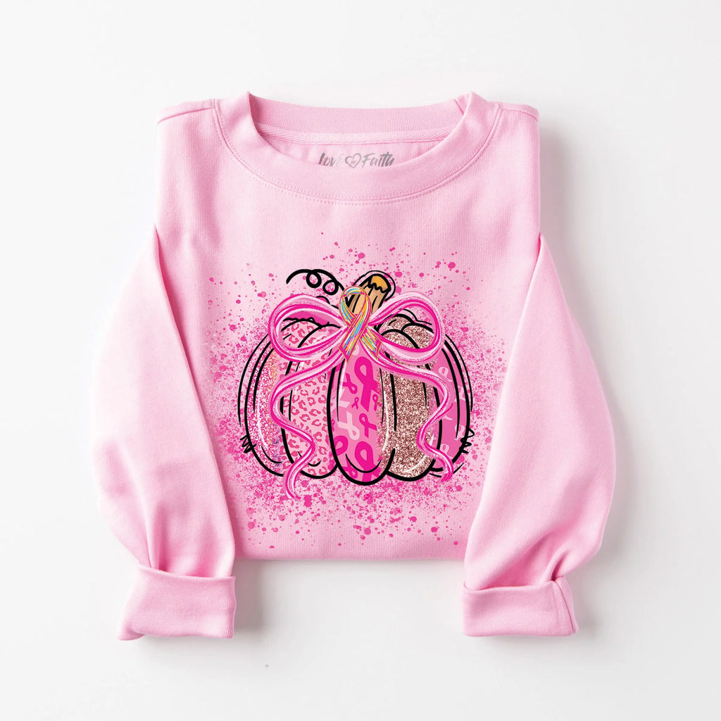 Breast Cancer Awareness Sweatshirts/Hoodie/T-Shirt – Pink Ribbon October & Pumpkin Fall Collection