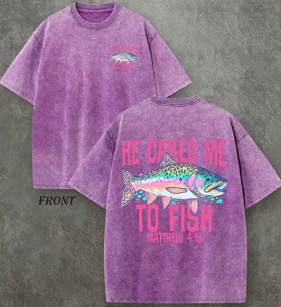 🎣✝️He Called Me to Fish Matthew 4:19 Christian Graphic T-Shirt/Sweatshirt/Hoodie
