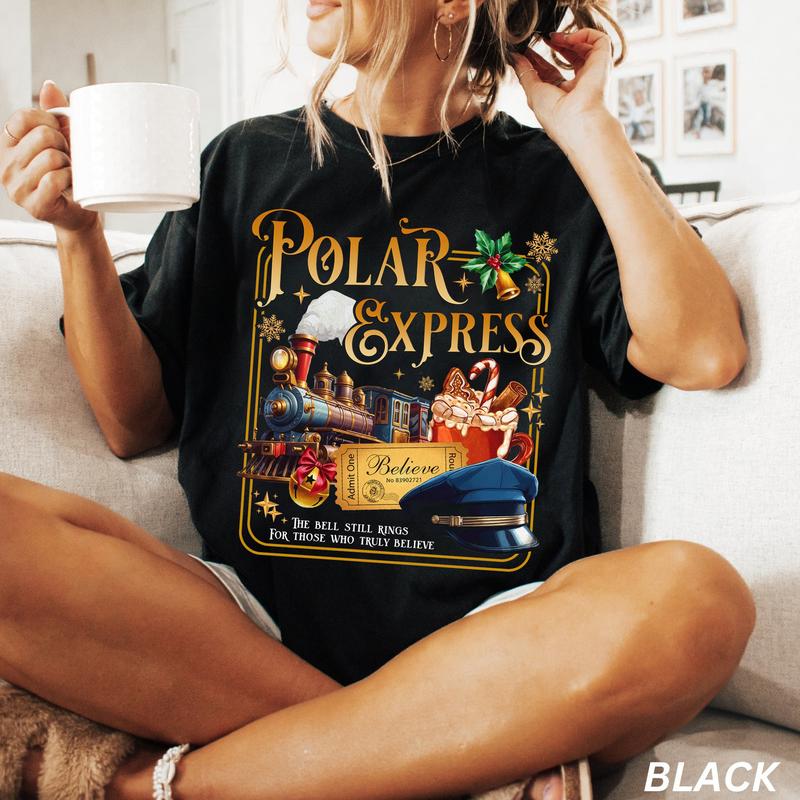 Magic Train P0lar Ex press Crewneck, Graphic Train Christmas 2025 Unisex Tshirt Sweatshirt Hoodie, Gift for Xmas
