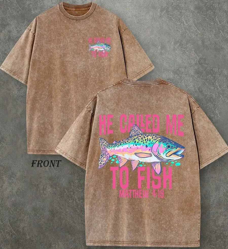 🎣✝️He Called Me to Fish Matthew 4:19 Christian Graphic T-Shirt/Sweatshirt/Hoodie