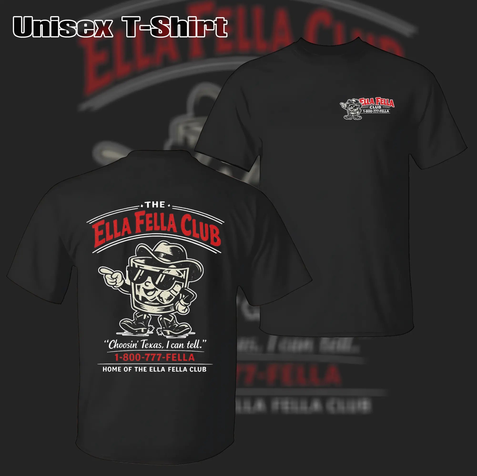 Retro “1-800-777-FELLA” Graphic T-Shirt/Sweatshirt/Hoodie – Vintage Country Music Style Tee