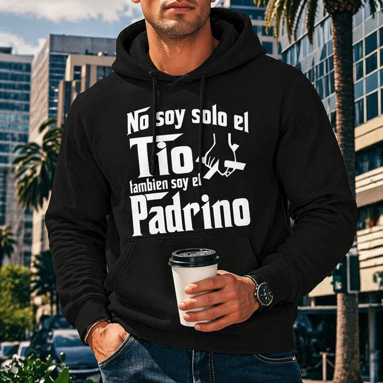 “No soy solo el Tío, también soy el Padrino” Spanish T-Shirt/Sweatshirt/Hoodie – Funny Uncle Gift Tee