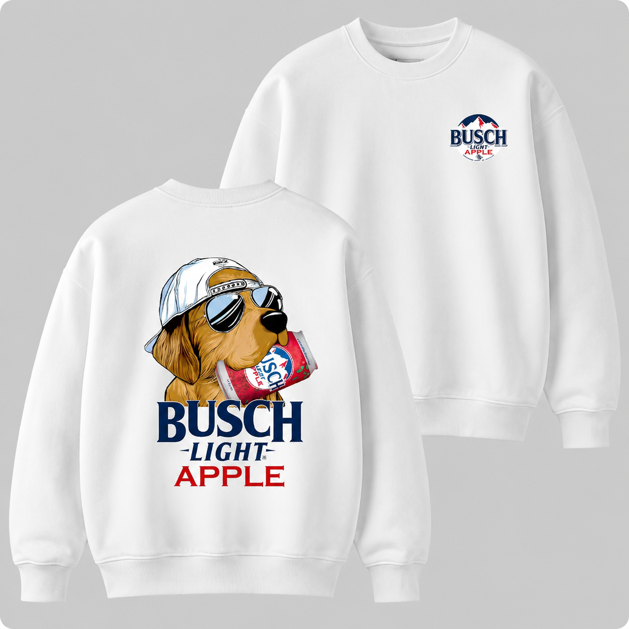 Vintage Busch Apple Dog T-Shirt/Sweatshirt/Hoodie - Golden Retriever  Graphic Tee
