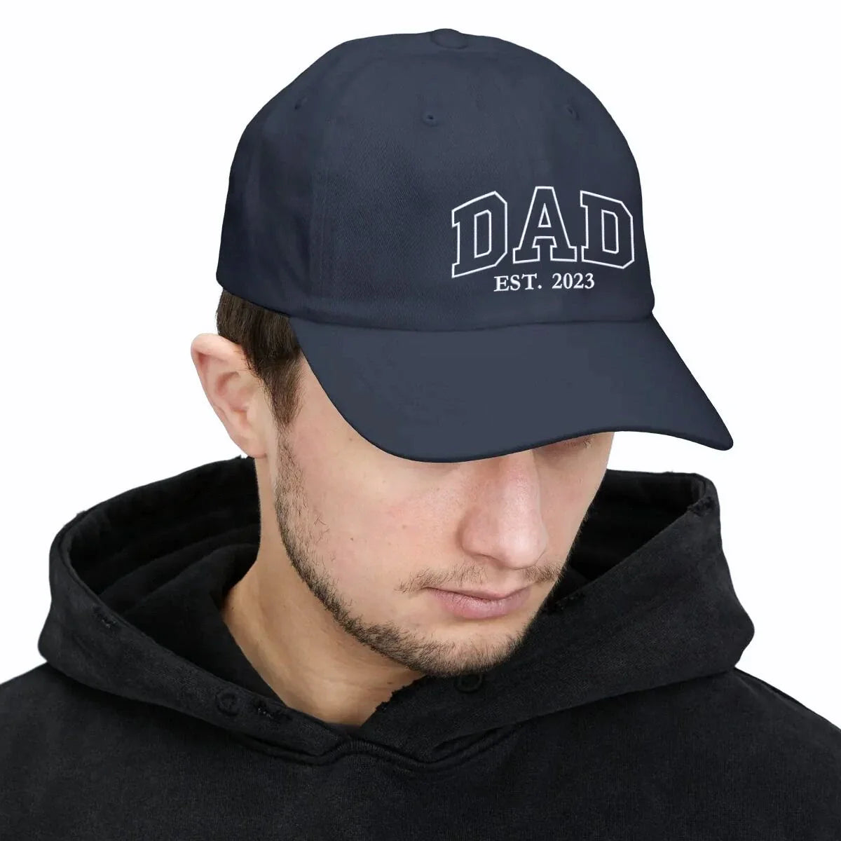 Custom Fathers Day Dad Est Hat, Personalized Embroidered Gift for Dad Grandpa