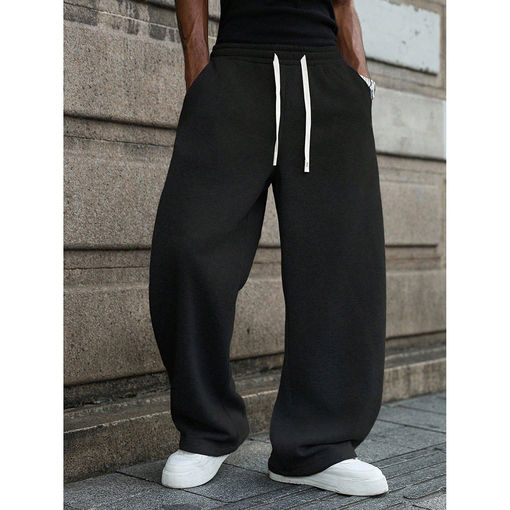 Men's Oversized Sweatpants – Minimalist Wide Leg Lounge Pants
