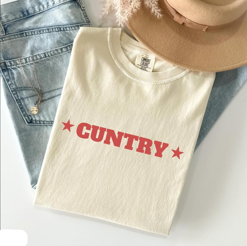 Cuntry Comfort Colors Shirt/Sweatshirt/Hoodie - Country Concert Music Festival Western Shirt