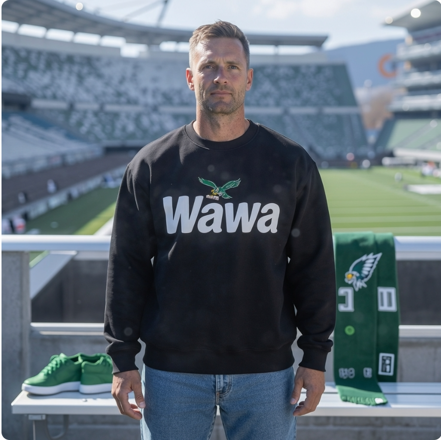 Wawa Eagles Fan Tee | Game Day Local Pride Graphic Shirt/Sweatshirt/Hoodie