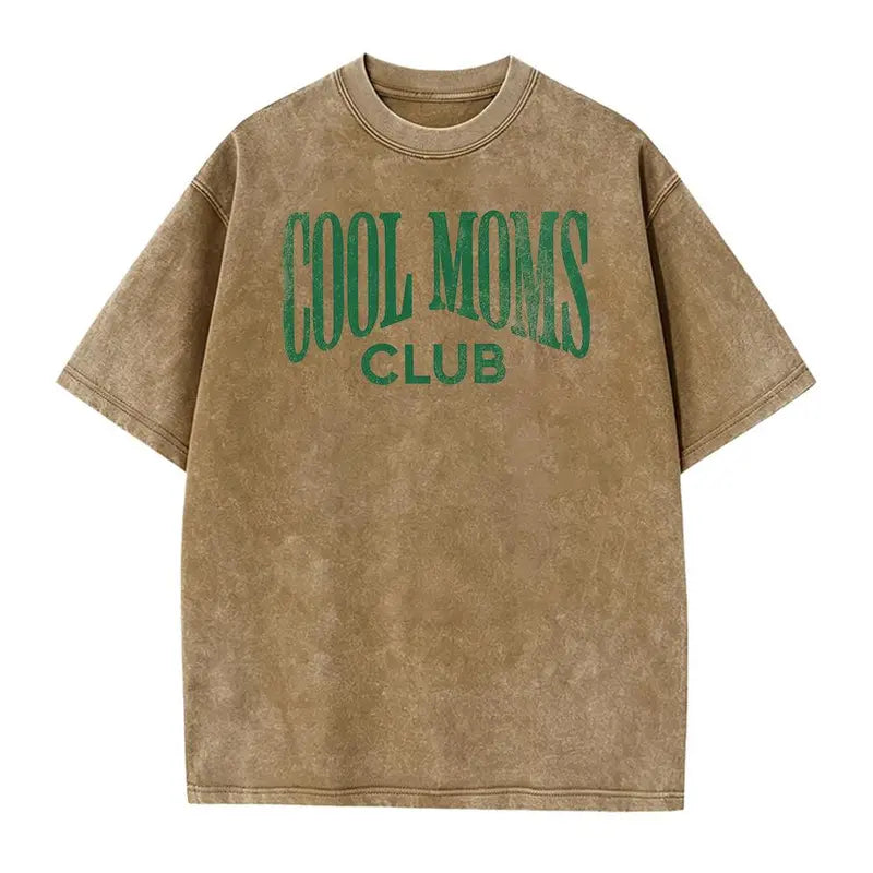 Cool Mom Graphic Tee – Retro Washed Motherhood Shirt/Sweatshirt/Hoodie
