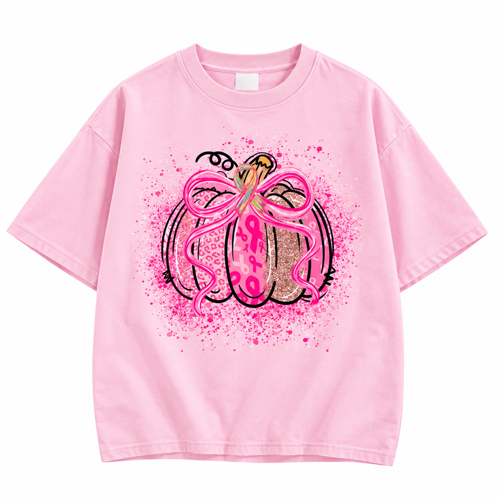 Breast Cancer Awareness Sweatshirts/Hoodie/T-Shirt – Pink Ribbon October & Pumpkin Fall Collection