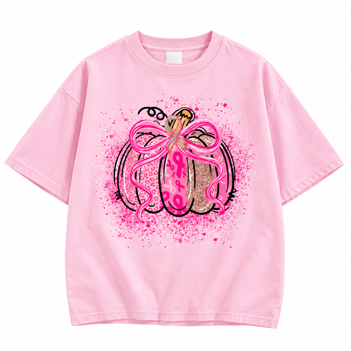Breast Cancer Awareness Sweatshirts/Hoodie/T-Shirt – Pink Ribbon October & Pumpkin Fall Collection