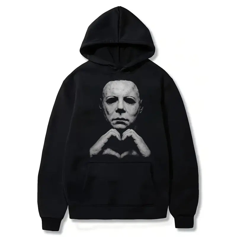 Michael Myers Spooky Cute Graphic Tee 🎃 – Halloween Streetwear Shirt/Sweatshirt/Hoodie