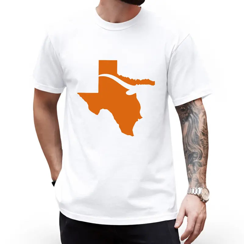 Texas Longhorn Graphic T-Shirt/Sweatshirt/Hoodie – Western State Map Casual Tee