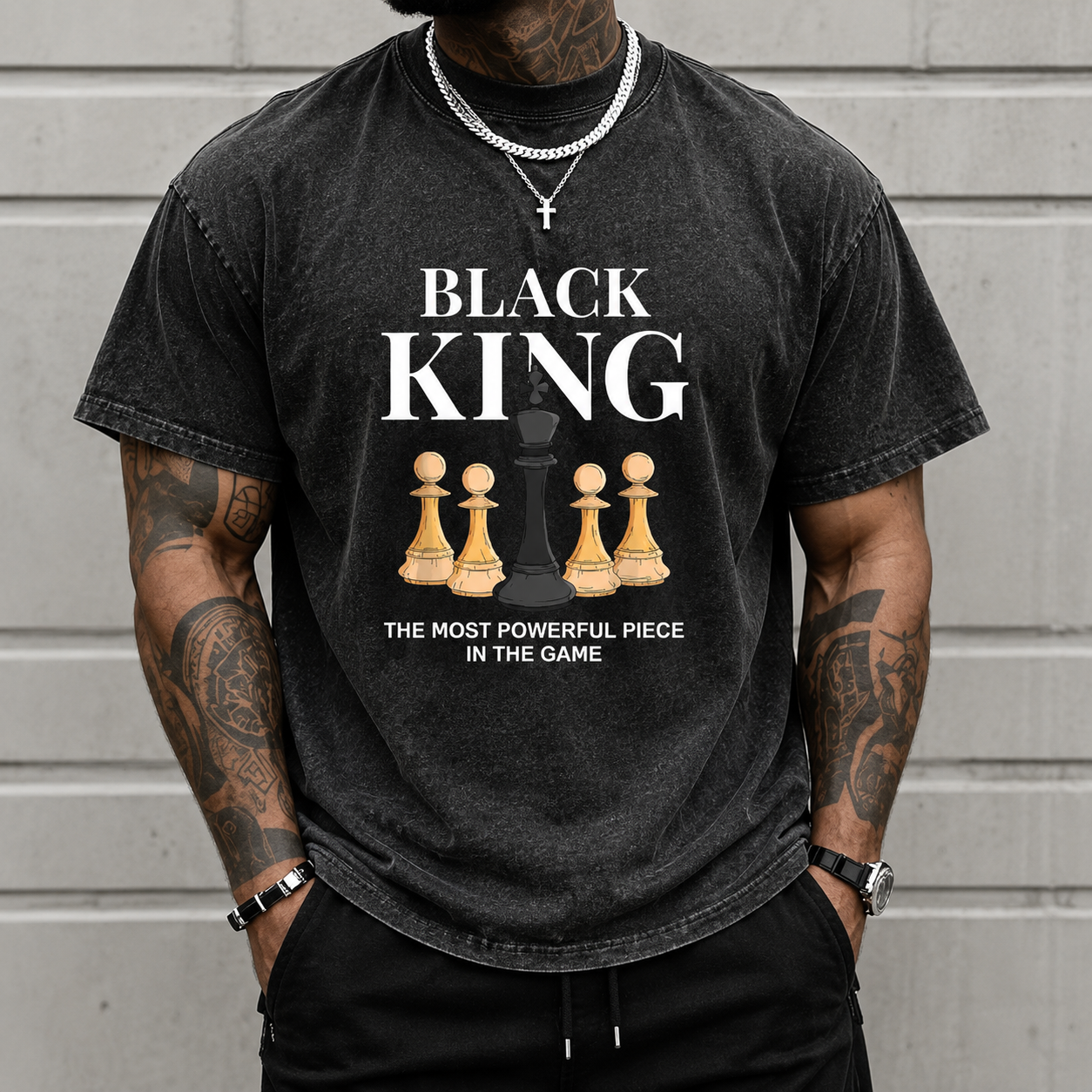 Black King Chess Tee/Sweatshirt/Hoodie - The Most Powerful Piece in the Game