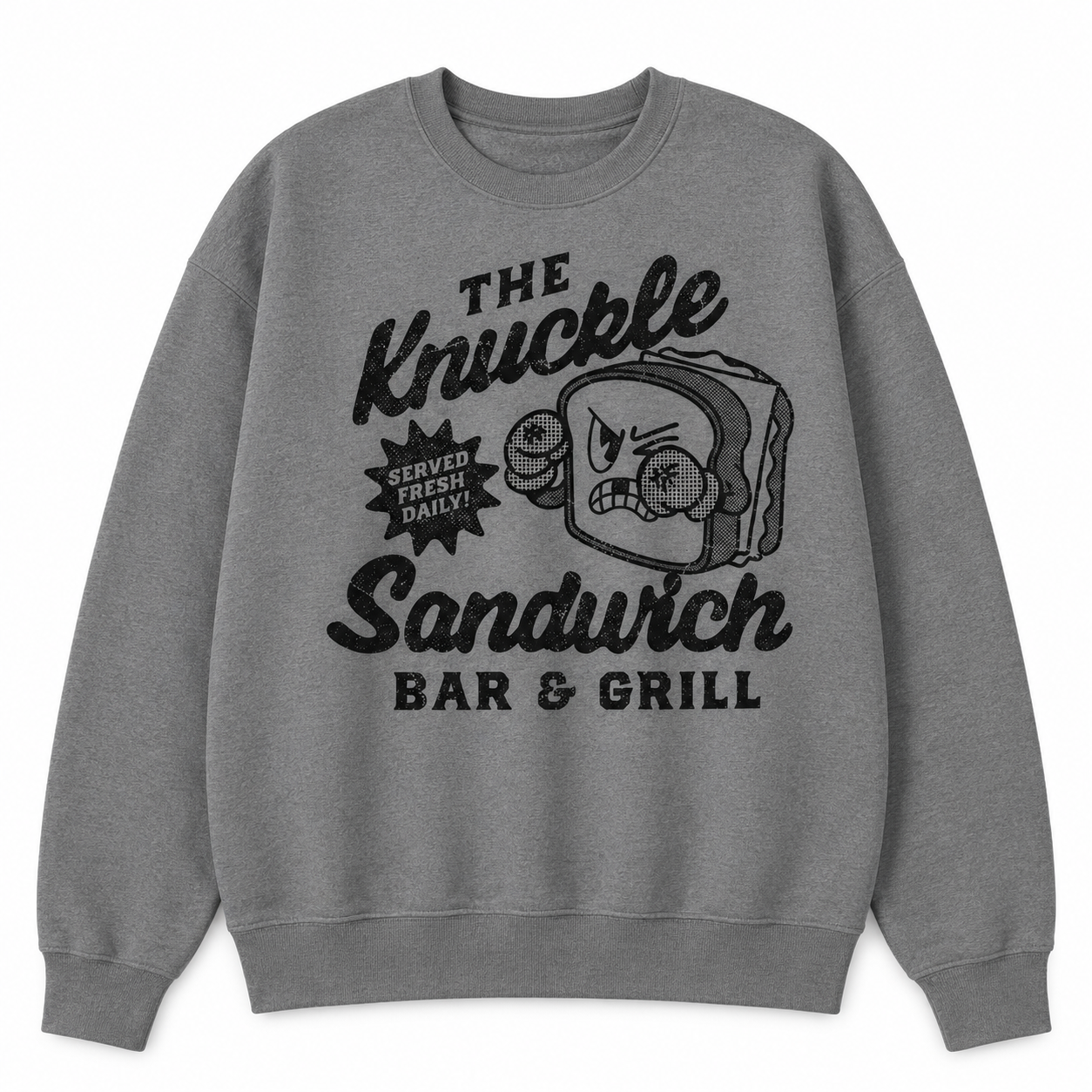 The Knuckle Sandwich Bar & Grill T-Shirt/Sweatshirt/Hoodie - Funny Dad Humor Tee