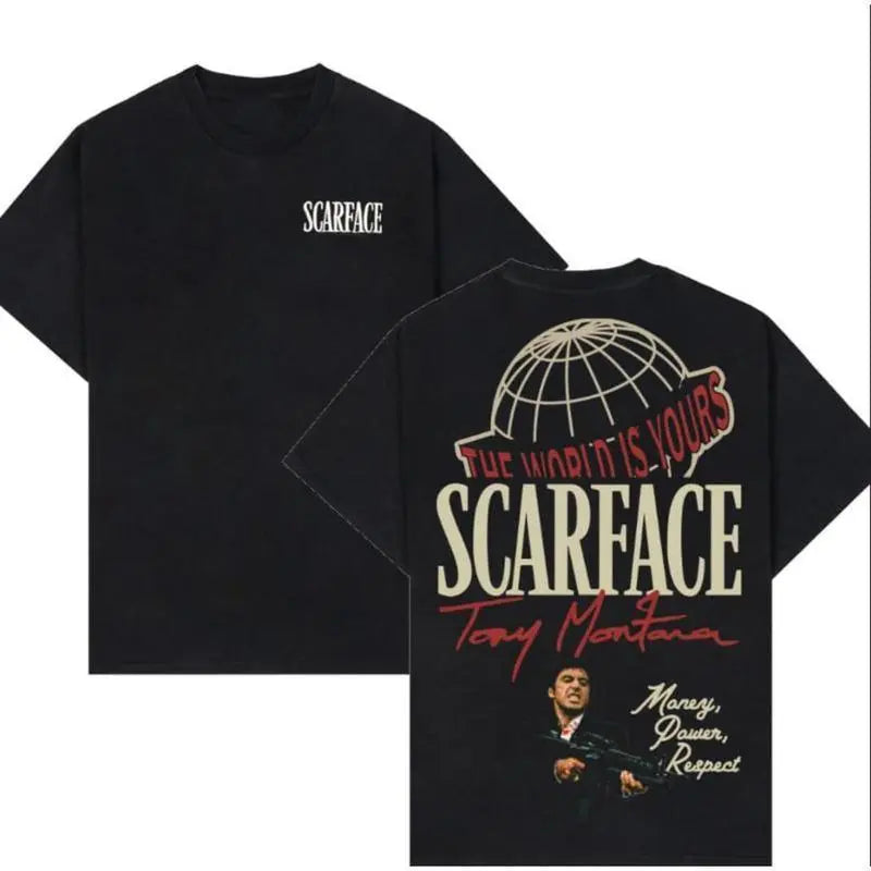 Vintage Crime Movie  Scarface Inspired Graphic T-Shirt | Retro Streetwear Tee