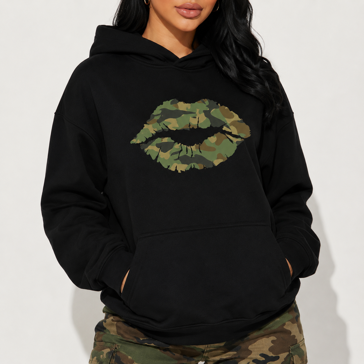 Camo Lip Graphic Tee 💋 – Country Girl Camo T-Shirt/Sweatshirt/Hoodie