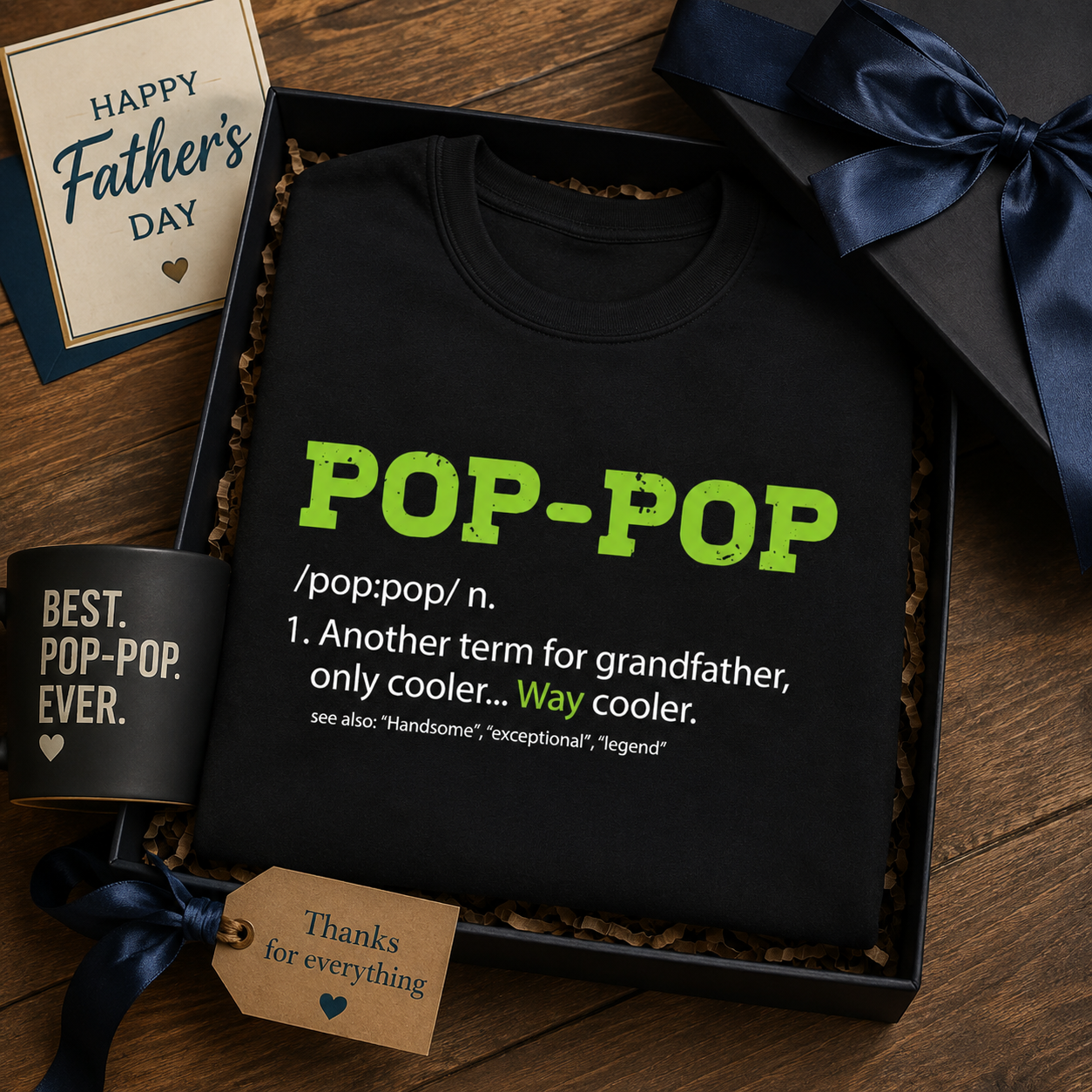 Pop-Pop Definition T-Shirt/Sweatshirt/Hoodie – Funny Grandpa Gift Shirt
