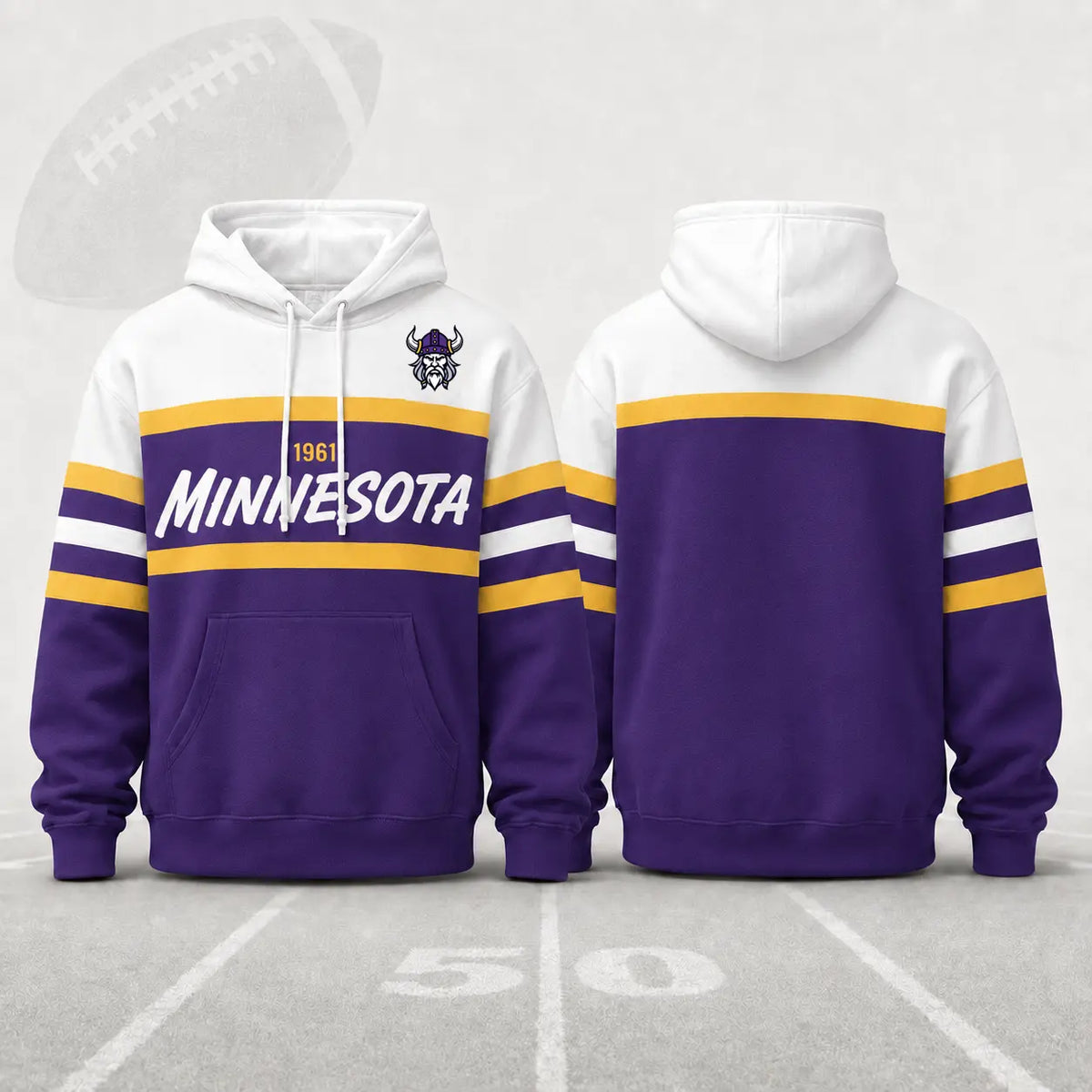 Retro Football City Hoodie – Buffalo, Philadelphia, Pittsburgh & Minnesota Game Day Sweatshirt