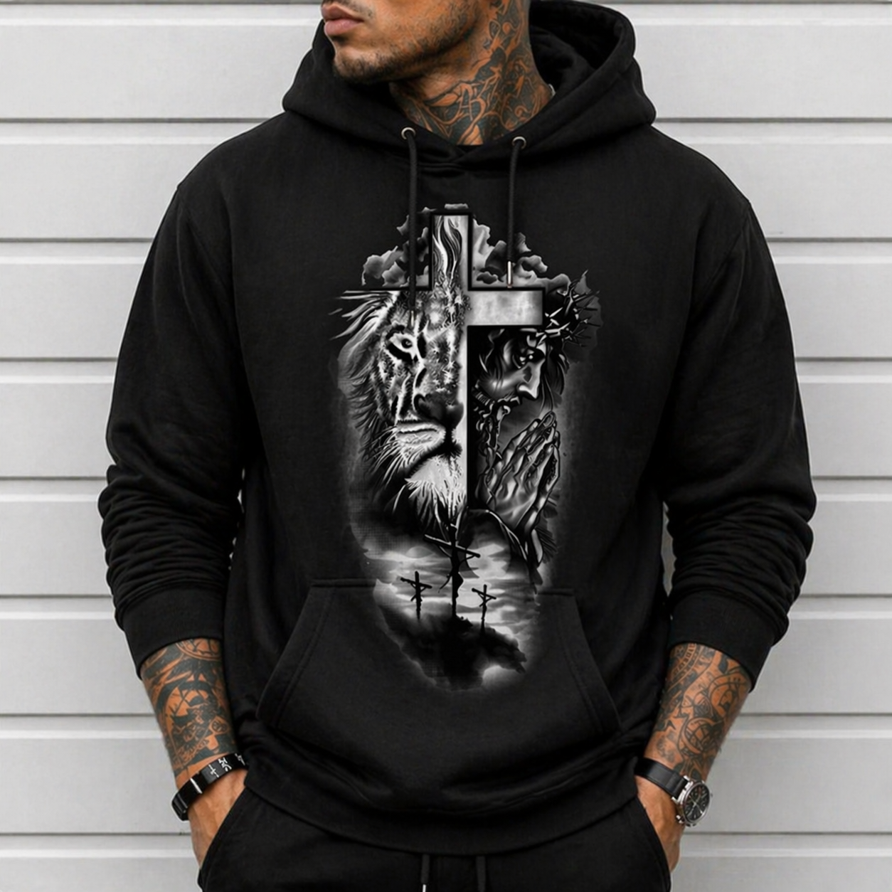 Lion of Judah Cross T-Shirt /Sweatshirt/Hoodie– Christian Faith Graphic Tee