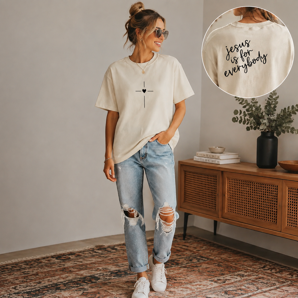 Jesus Is For Everybody Hoodie/T-shirt – Minimalist Christian Faith Sweatshirt