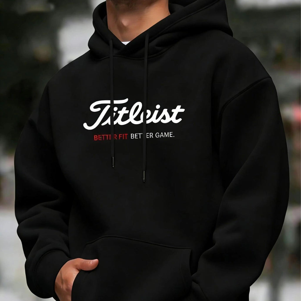 Unisex Golf Hoodie, Long Sleeve Slim Fit Casual Sporty Sweatshirt, Autumn Winter Wear, Ideal Gift for Golf Enthusiasts | Men's Grey Christmas Reindeer Hoodie