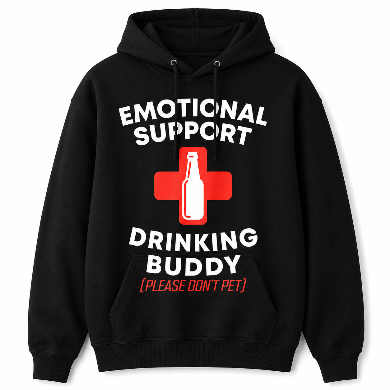 Emotional Support Drinking Buddy Funny Graphic T-Shirt/Sweatshirt/Hoodie