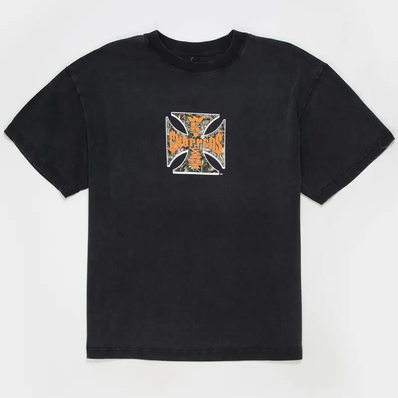 West Coast Choppers Camo Graphic T-Shirt/Sweatshirt/Hoodie – Vintage Washed Boxy Biker Tee