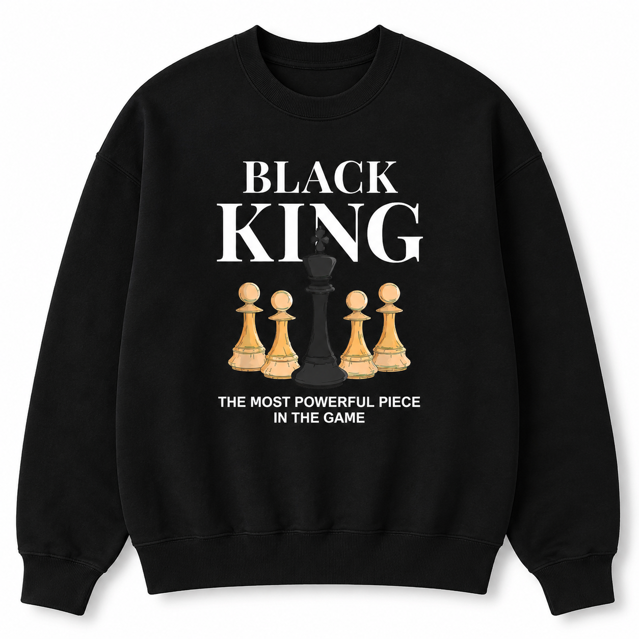 Black King Chess Tee/Sweatshirt/Hoodie - The Most Powerful Piece in the Game