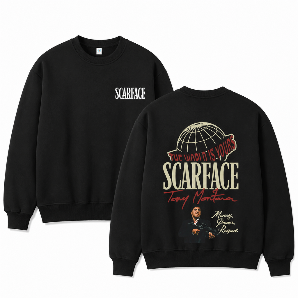 Vintage Crime Movie  Scarface Inspired Graphic T-Shirt | Retro Streetwear Tee