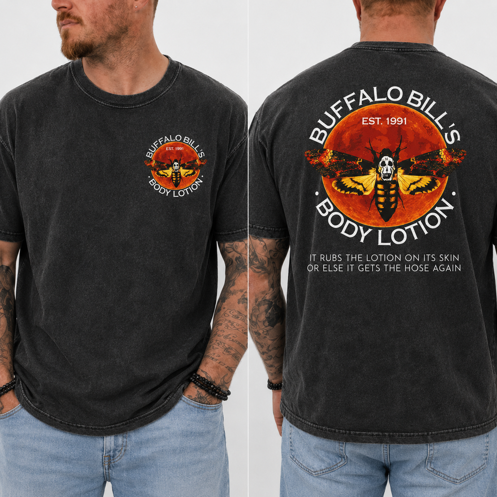 Buffalo Bill Inspired Double-Sided Horror Graphic T-Shirt/Sweatshirt/Hoodie - Halloween Horror Graphic Tee