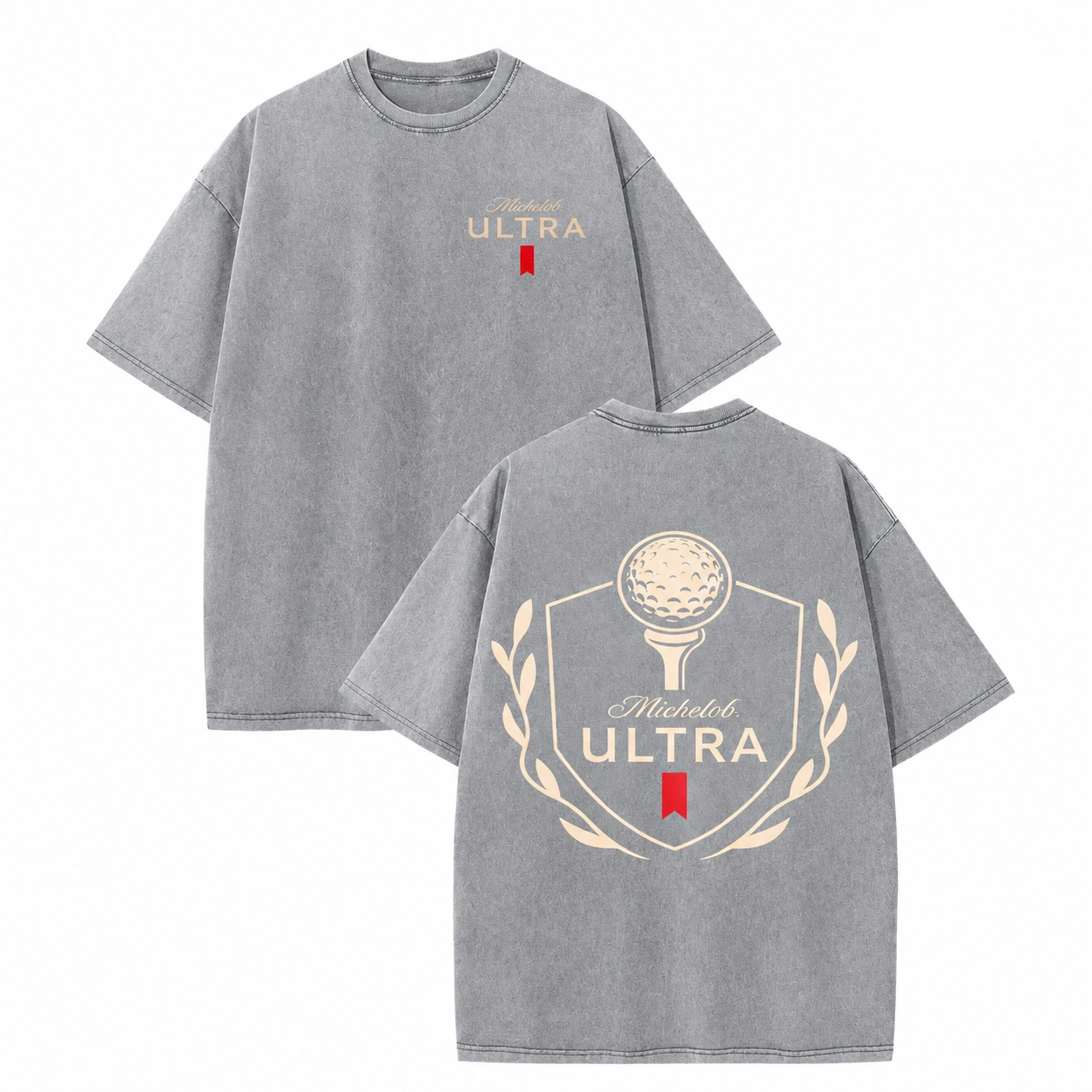 Vintage Michelob Ultra Golf Club Tee ⛳ – Washed Country Club Graphic Shirt