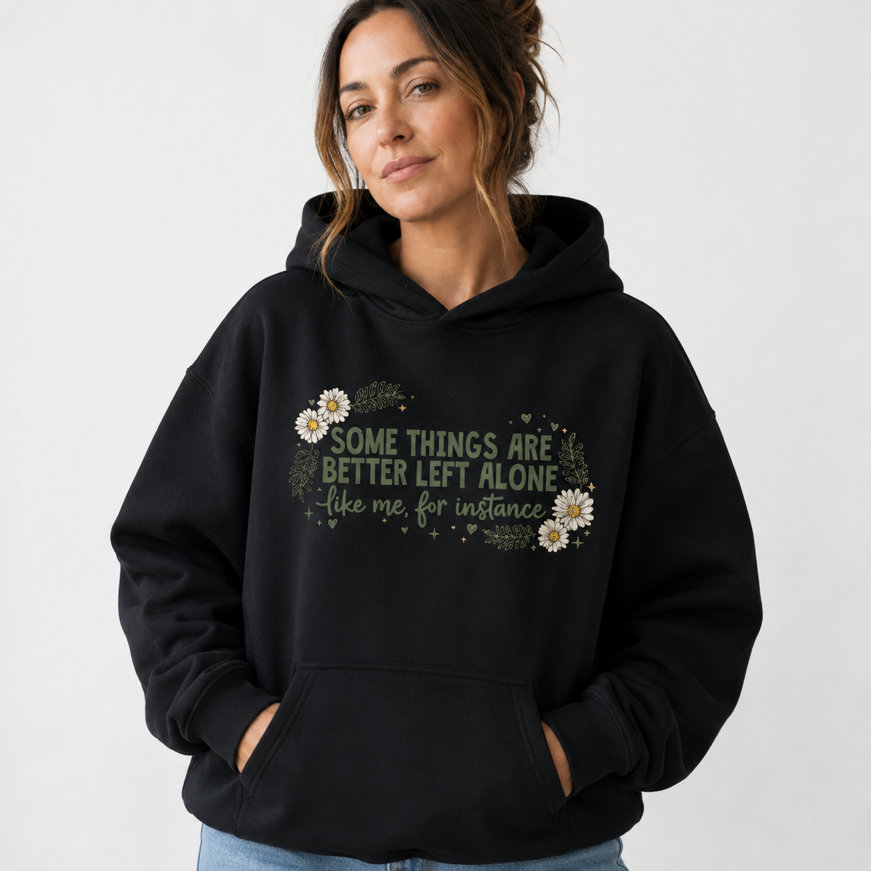 Funny Introvert Shirt for Women | Floral Graphic Tee/Sweatshirt/Hoodie