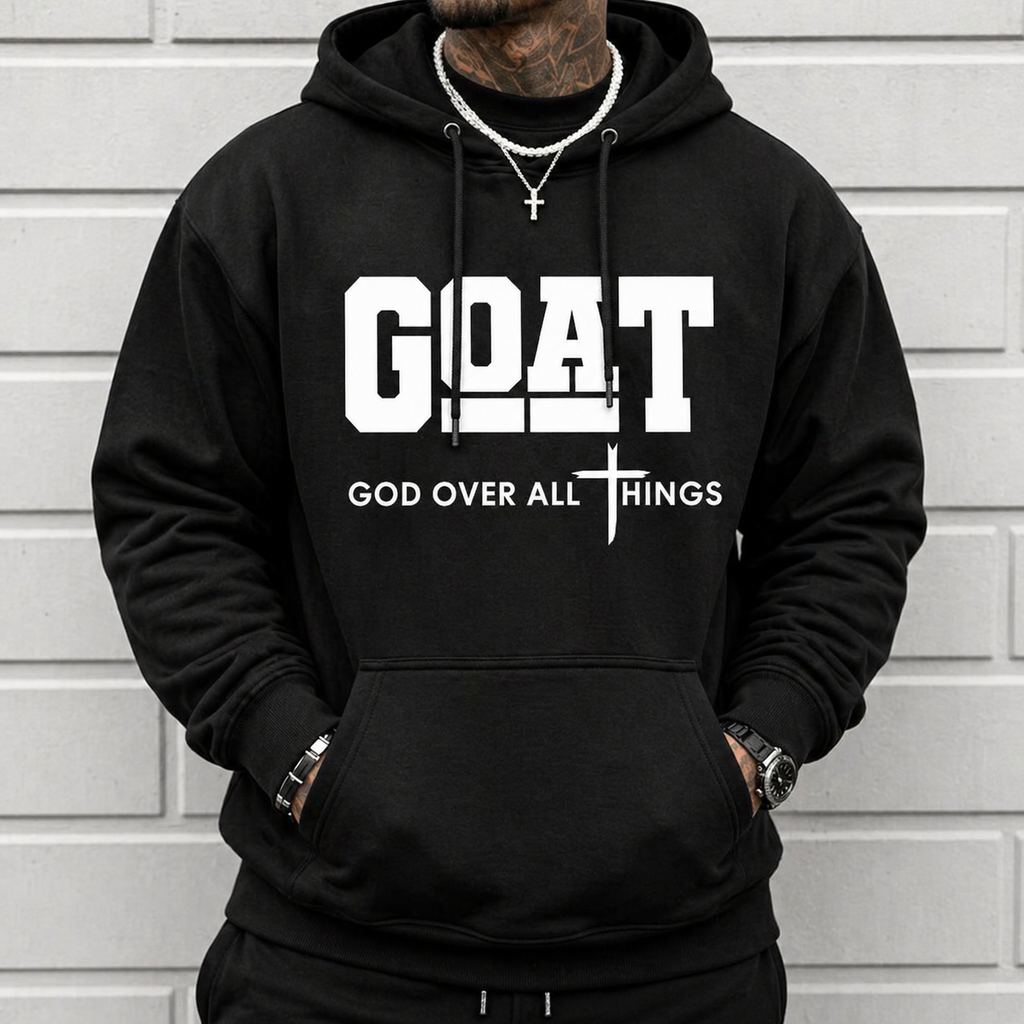 GOAT “God Over All Things” Christian T-Shirt/Sweatshirt/Hoodie – Faith Graphic Tee