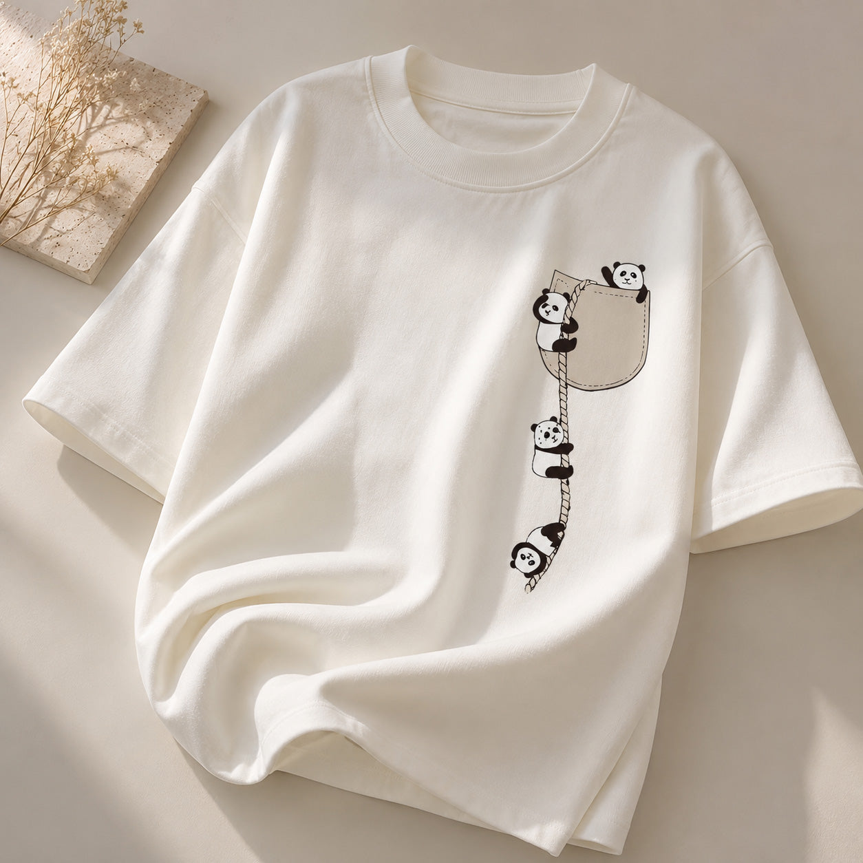 🐼Cute Pocket Panda Graphic Tee/Sweatshirt/Hoodie for Animal Lovers