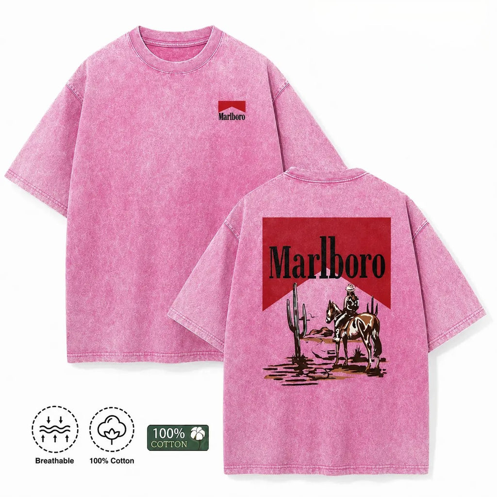 Vintage Cowboy Graphic T-Shirt/Sweatshirt/Hoodie – Dark Americana Western Acid Wash Tee
