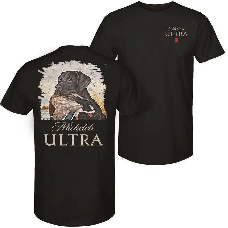 Mallard Duck & Hunting Dog T-Shirt/Sweatshirt/Hoodie – Vintage Outdoor Beer Lover Graphic Tee