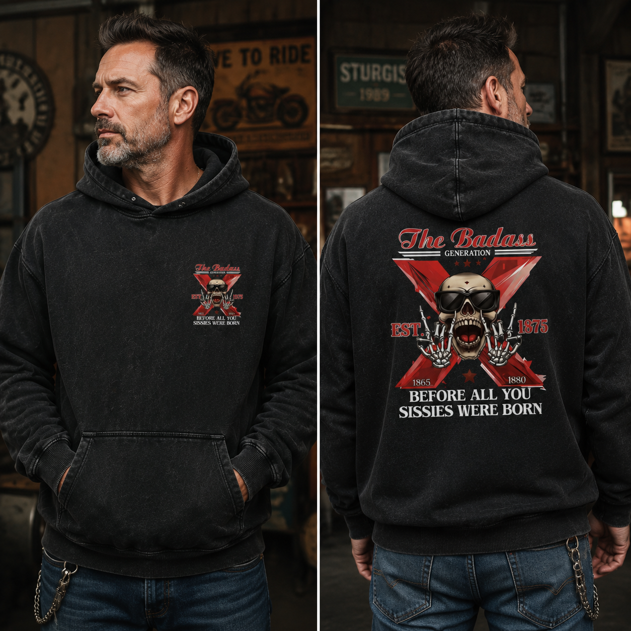 Personalized The Badass Generation X T-Shirt/Sweatshirt/Hoodie – Retro Generation X Gift For Mom Dad