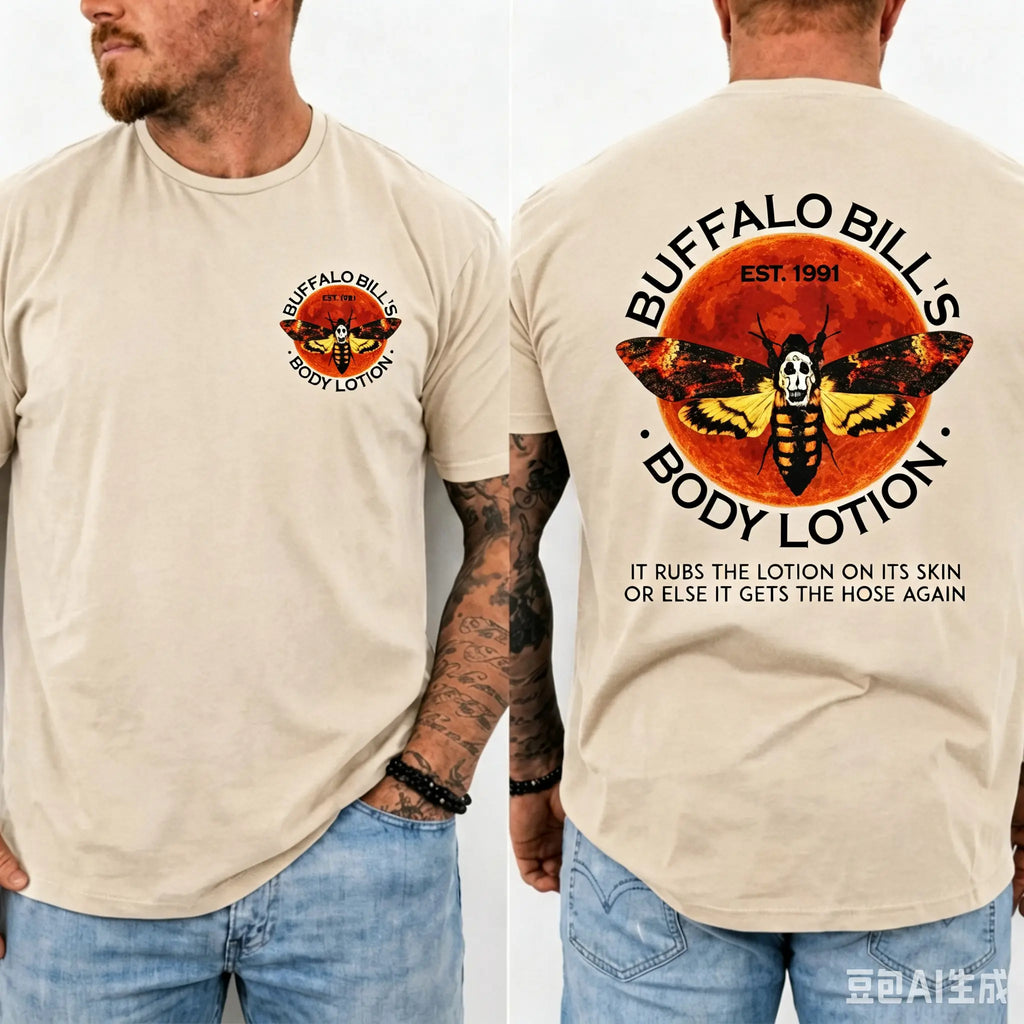 Buffalo Bill Inspired Double-Sided Horror Graphic T-Shirt/Sweatshirt/Hoodie - Halloween Horror Graphic Tee