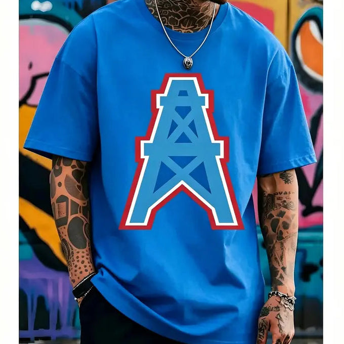 Houston Oilers Retro Football Tee/Sweatshirt/Hoodie