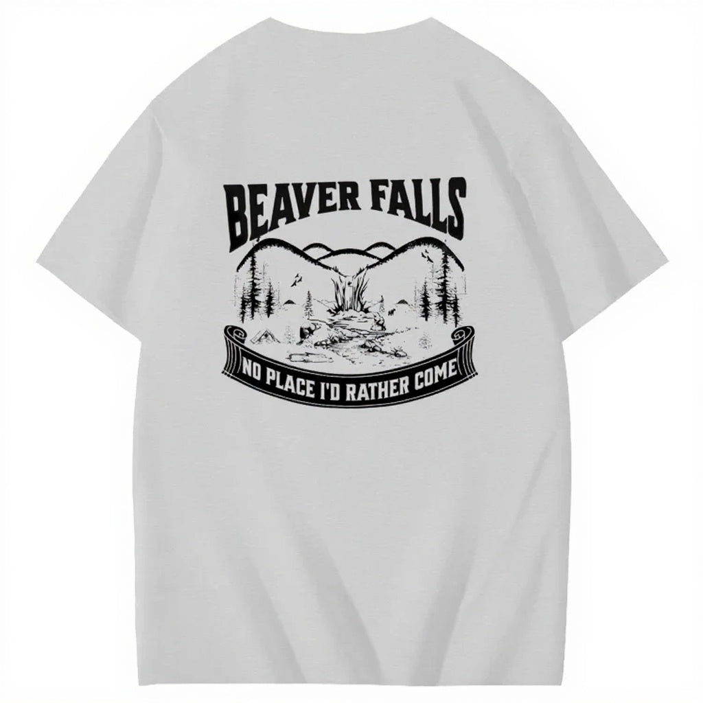 Beaver Falls Graphic Tee 🌲 – Vintage Lodge Humor T-Shirt/Sweatshirt/Hoodie
